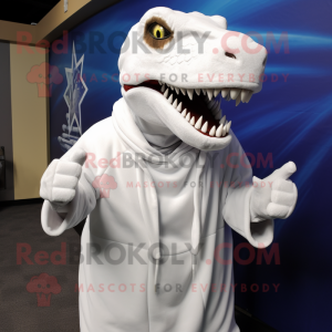 Hvid Tyrannosaurus maskot...