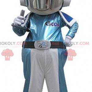 Cosmonaut astronaut maskot i kombinasjon - Redbrokoly.com