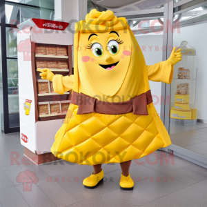 Yellow Chocolate Bar maskot...