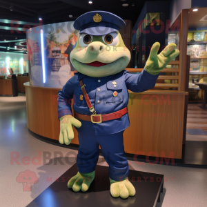 Navy Frog mascotte kostuum...