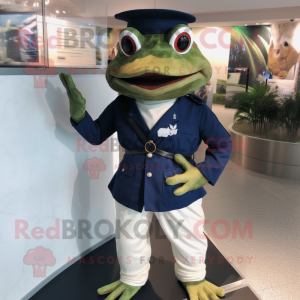 Navy Frog mascotte kostuum...