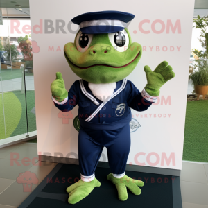 Navy Frog mascotte kostuum...