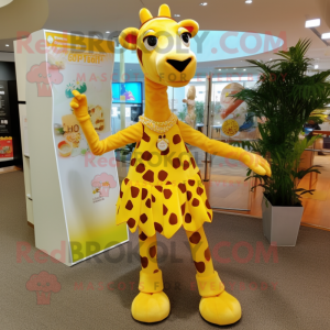  Giraffe mascotte kostuum...