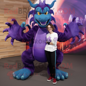 Purple Dragon mascotte...