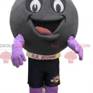 Smiling cannonball mascot - Redbrokoly.com