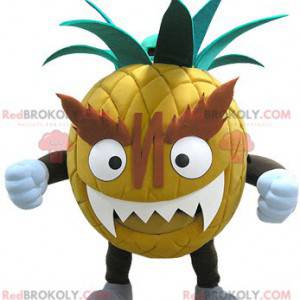 Mascote abacaxi gigante e intimidante - Redbrokoly.com