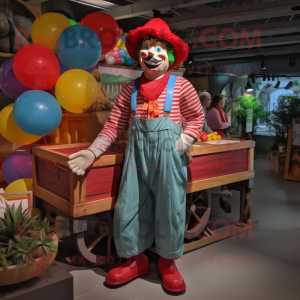 Roter Clown Maskottchen...