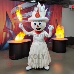 White Fire Eater mascotte...
