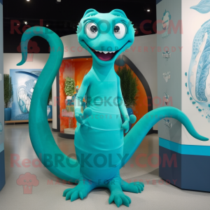 Turquoise Hydra mascotte...