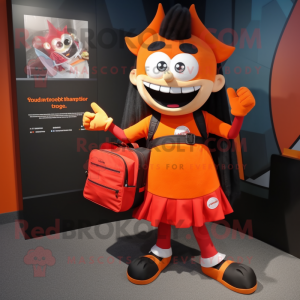 Orange Vampire mascotte...