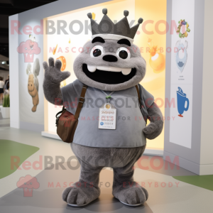 Gray King mascotte kostuum...