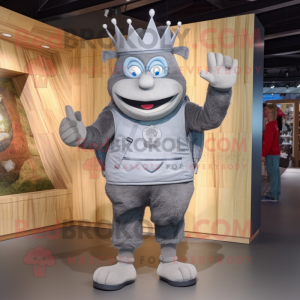 Grey King maskot kostume...