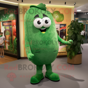 Skovgrøn agurk maskot...