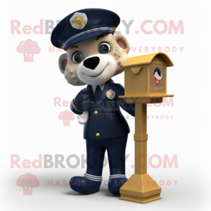 Navy Love Letter mascotte...