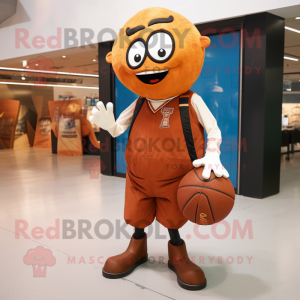 Rust Basketball Ball maskot...