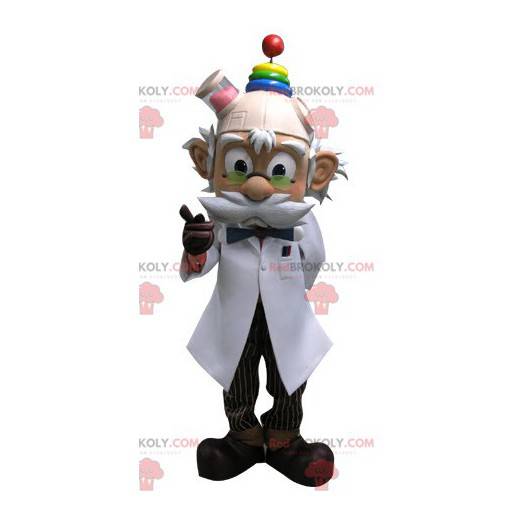 Professore baffuto mascotte. Mascotte dello scienziato -