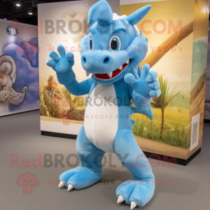 Sky Blue Dragon mascotte...