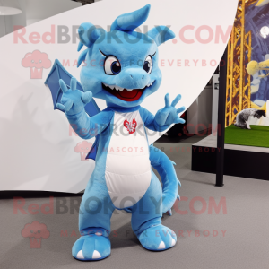 Sky Blue Dragon mascotte...