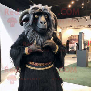 Black Angora Goat mascotte...