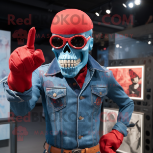 Red Skull maskot drakt...