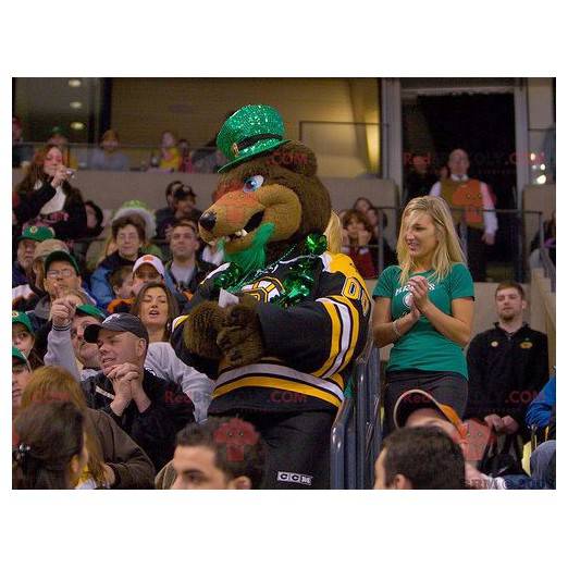 Medvěd hnědý maskot v sportovní oblečení - Redbrokoly.com