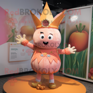 Peach King maskot drakt...