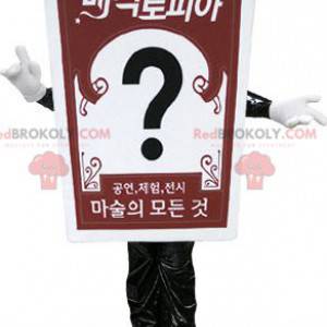 Giant card mascot. Advertising mascot - Redbrokoly.com