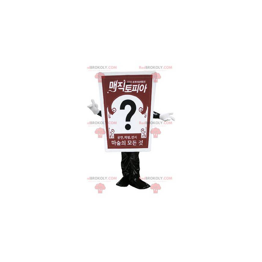 Kæmpe kortmaskot. Annoncemaskot - Redbrokoly.com