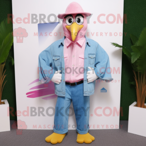 Pink Albatross maskot...