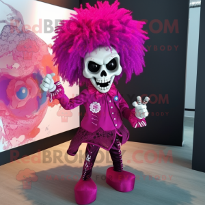 Magenta Skull mascotte...