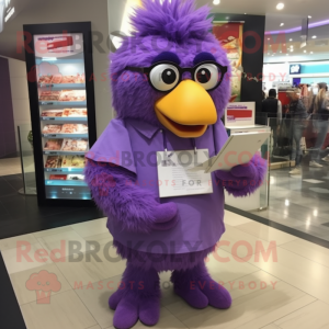 Purple Fried Chicken maskot...