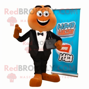 Rust Wrist Watch mascot costume character dressed with a Suit Pants and Clutch bags