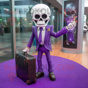 Purple Skull mascotte...