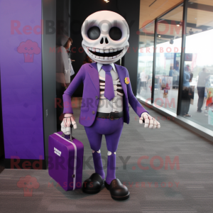 Purple Skull mascotte...