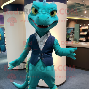 Teal Lizard mascotte...