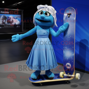 Blue Skateboard mascotte...