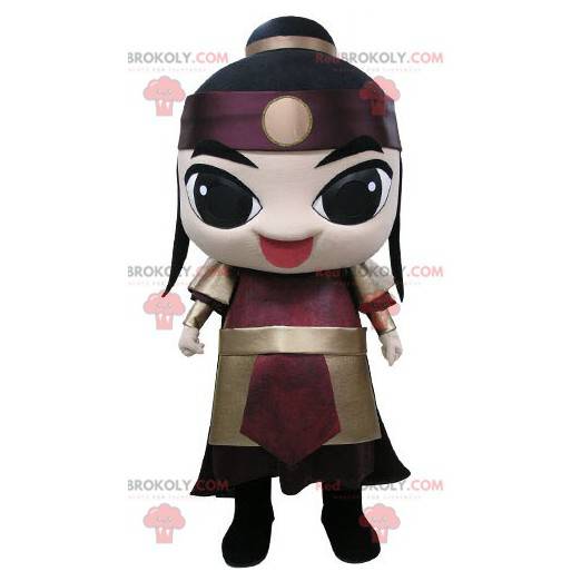Samurai mascot dressed in a warrior outfit - Redbrokoly.com