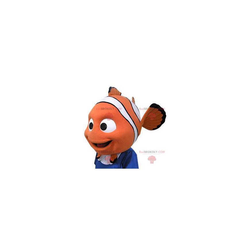 Mascotte van Nemo. Nemo-vormige hoofdmascotte - Redbrokoly.com