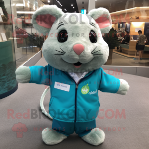 Turquoise Hamster mascotte...