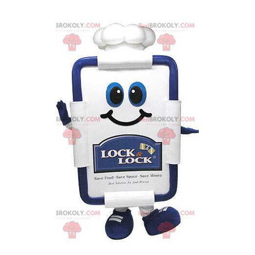 Table restaurant card mascot with a chef's hat - Redbrokoly.com