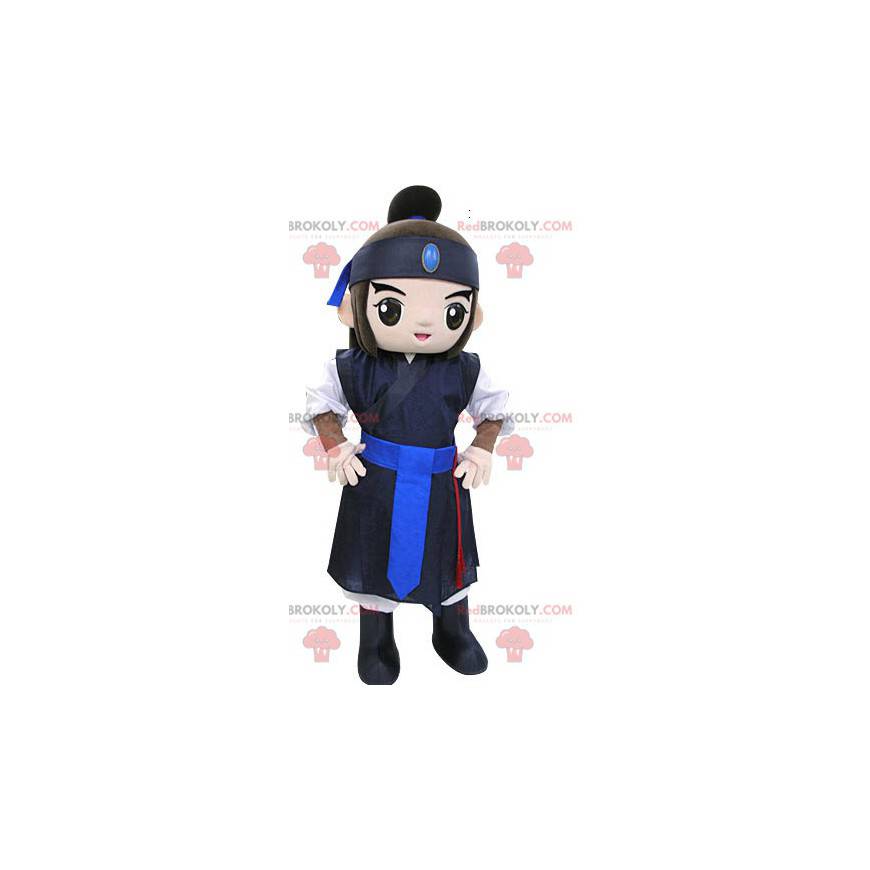 Warrior samurai mascotte. Aziatische mascotte - Redbrokoly.com