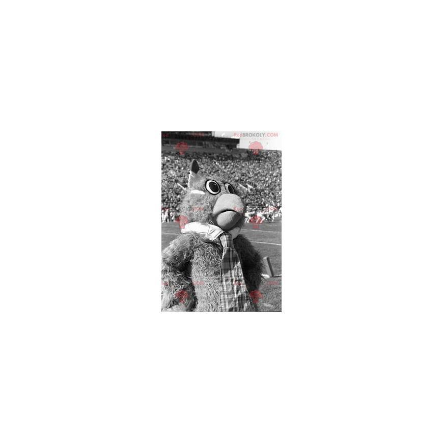 Hairy owl mascot - Redbrokoly.com