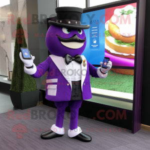 Purple Burgers Maskottchen...