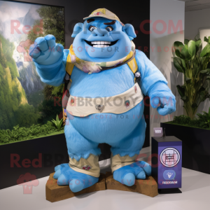 Sky Blue Ogre mascotte...