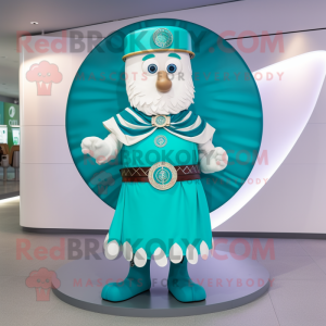 Cyan Celtic Shield maskot...
