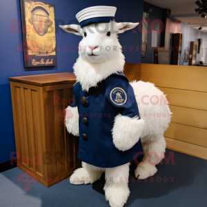 Navy Angora Goat mascotte...