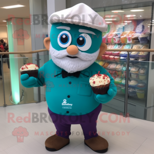 Teal Cupcake mascotte...