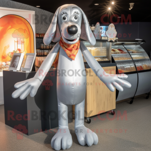 Sølv Hot Dogs maskot...