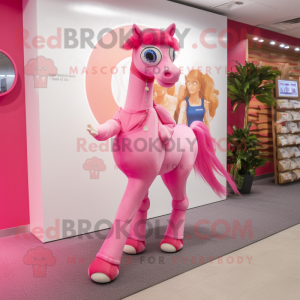 Mascotte de Cheval Rose...