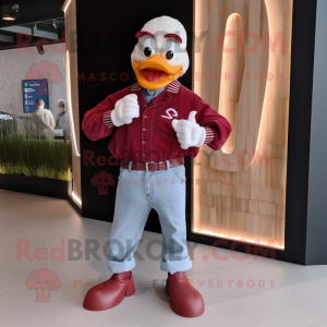 Maroon Swans maskot drakt...